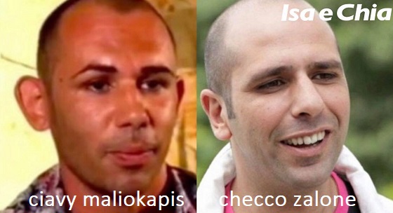 Somiglianza tra Ciavy Maliokapis e Checco Zalone