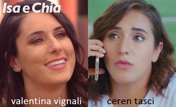 Somiglianza tra Valentina Vignali e Ceren Tasci