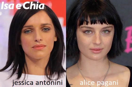 Somiglianza tra Jessica Antonini e Alice Pagani