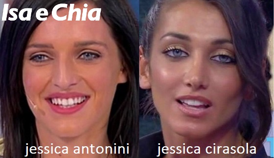 Somiglianza tra Jessica Antonini e Jessica Cirasola