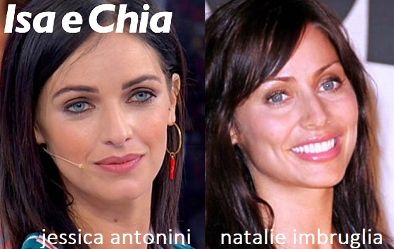 Somiglianza tra Jessica Antonini e Natalie Imbruglia