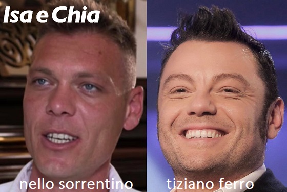 Somiglianza tra Nello Sorrentino e Tiziano Ferro