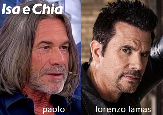 Somiglianza tra Paolo e Lorenzo Lamas