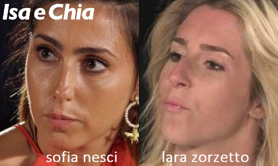 Somiglianza tra Sofia Nesci e Lara Zorzetto