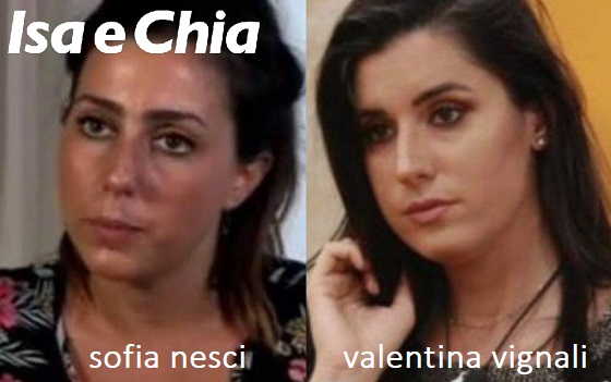 Somiglianza tra Sofia Nesci e Valentina Vignali