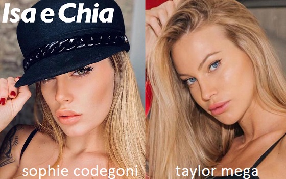 Somiglianza tra Sophie Codegoni e Taylor Mega