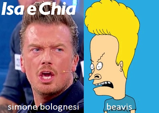 Somiglianza tra Simone Bolognesi e Beavis