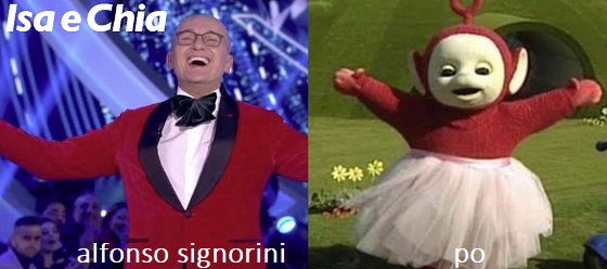 Somiglianza tra Alfonso Signorini e Po