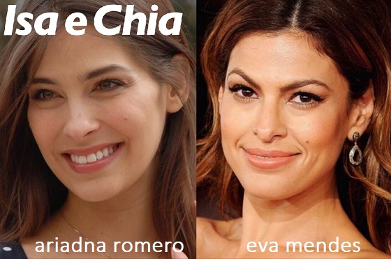 Somiglianza tra Ariadna Romero e Eva Mendes