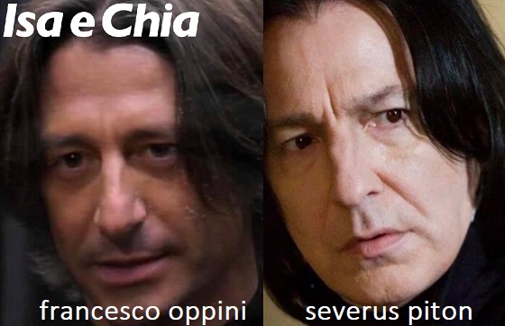 Somiglianza tra Francesco Oppini e Severus Piton