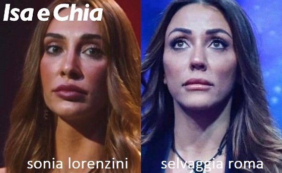 Somiglianza tra Sonia Lorenzini e Selvaggia Roma