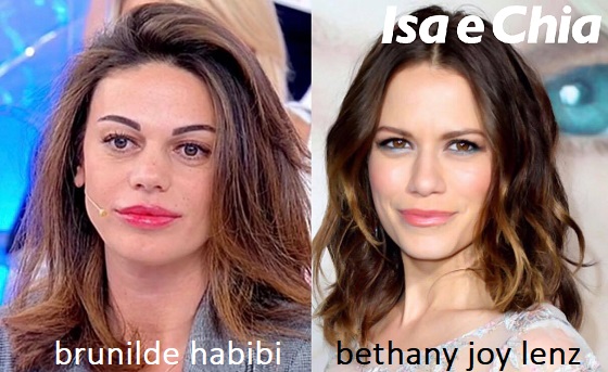 Somiglianza tra Brunilde Habibi e Bethany Joy Lenz