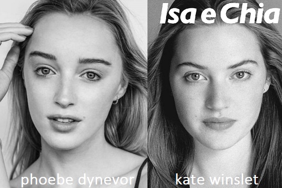 Somiglianza tra Phoebe Dynevor e Kate Winslet