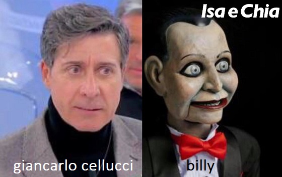 Somiglianza tra Giancarlo Cellucci e Billy