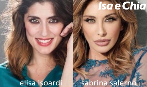 Somiglianza tra Elisa Isoardi e Sabrina Salerno