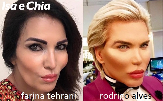 Somiglianza tra Fariba Tehrani e Rodrigo Alves