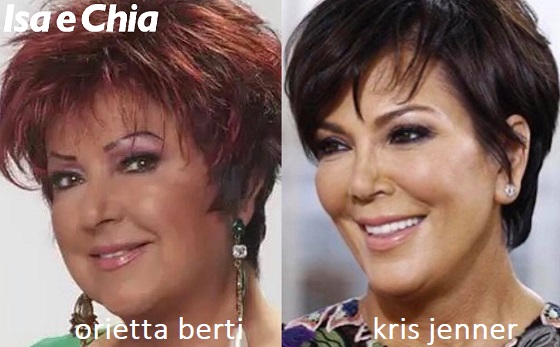 Somiglianza tra Orietta Berti e Kris Jenner