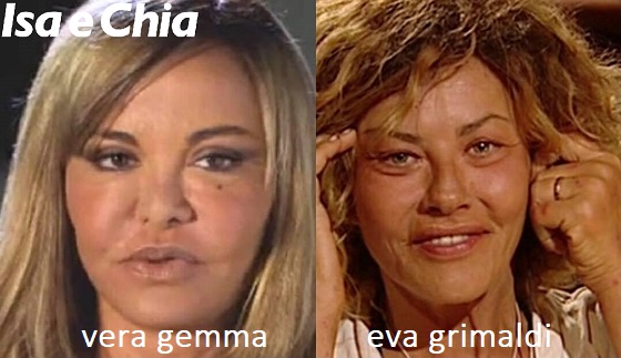 Somiglianza tra Vera Gemma e Eva Grimaldi