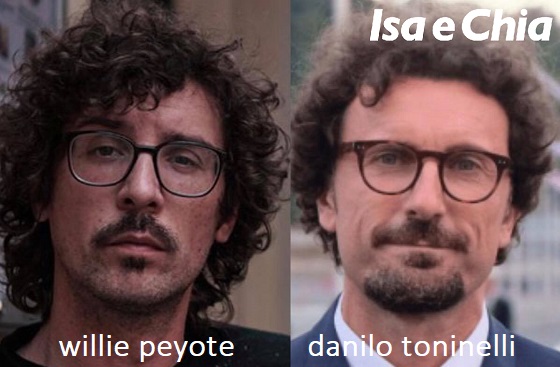 Somiglianza tra Willie Peyote e Danilo Toninelli