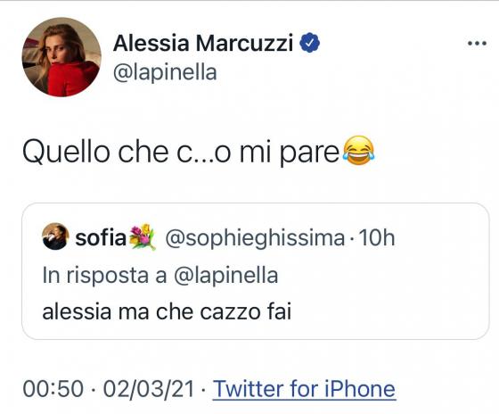 Twitter - Alessia Marcuzzi