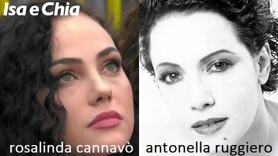 Somiglianza tra Rosalinda Cannavò e Antonella Ruggiero