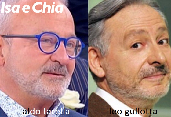 Somiglianza tra Aldo Farella e Leo Gullotta