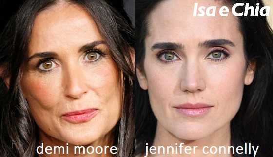 Somiglianza tra Demi Moore e Jennifer Connelly