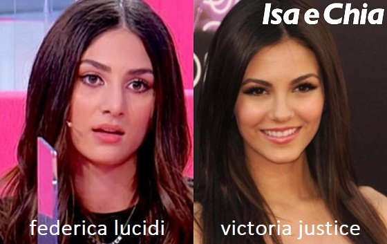 Somiglianza tra Federica Lucidi e Victoria Justice