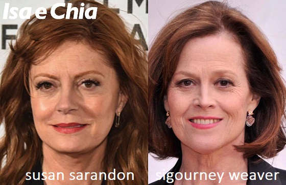 Somiglianza tra Susan Sarandon e Sigourney Weaver