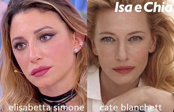 Somiglianza tra Elisabetta Simone e Cate Blanchett