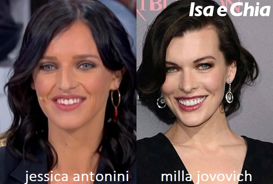 Somiglianza tra Jessica Antonini e Milla Jovovich