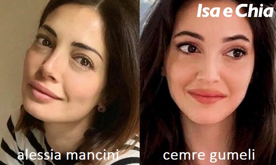 Somiglianza tra Alessia Mancini e Cemre Gumeli