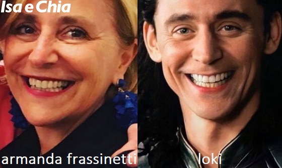 Somiglianza tra Armanda Frassinetti e Tom Hiddleston