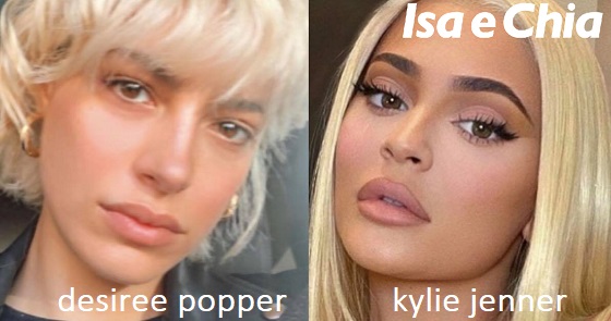 Somiglianza tra Desiree Popper e Kylie Jenner