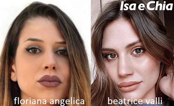 Somiglianza tra Floriana Angelica e Beatrice Valli