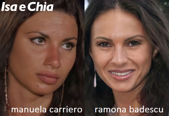 Somiglianza tra Manuela Carriero e Ramona Badescu