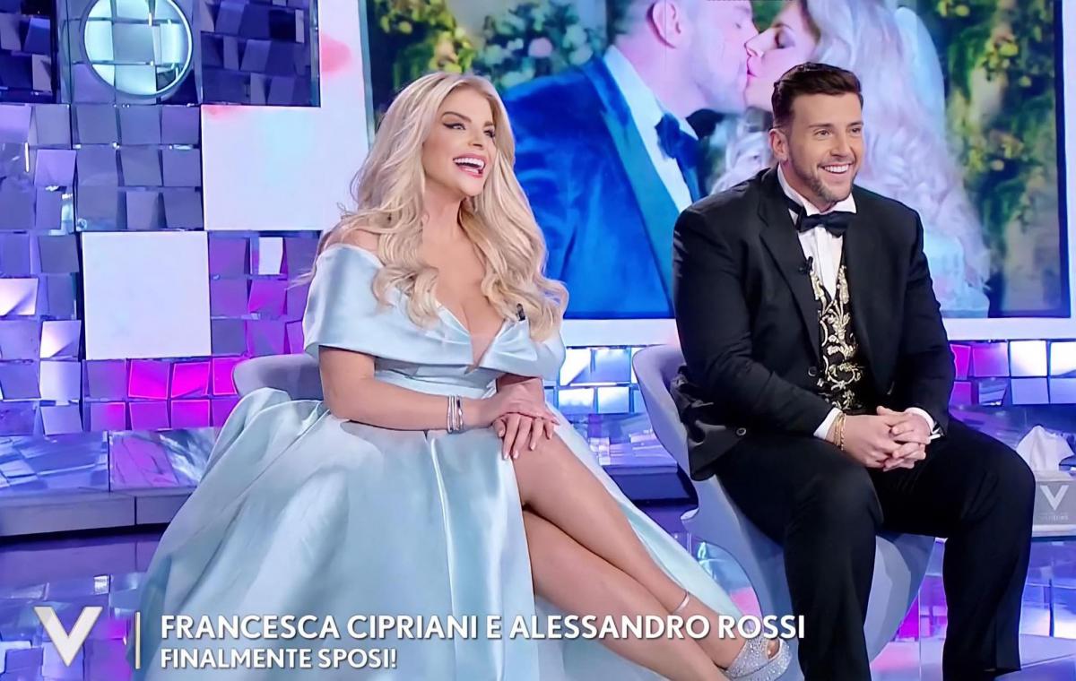 Verissimo, Francesca Cipriani e Alessandro Rossi raccontano le loro nozze