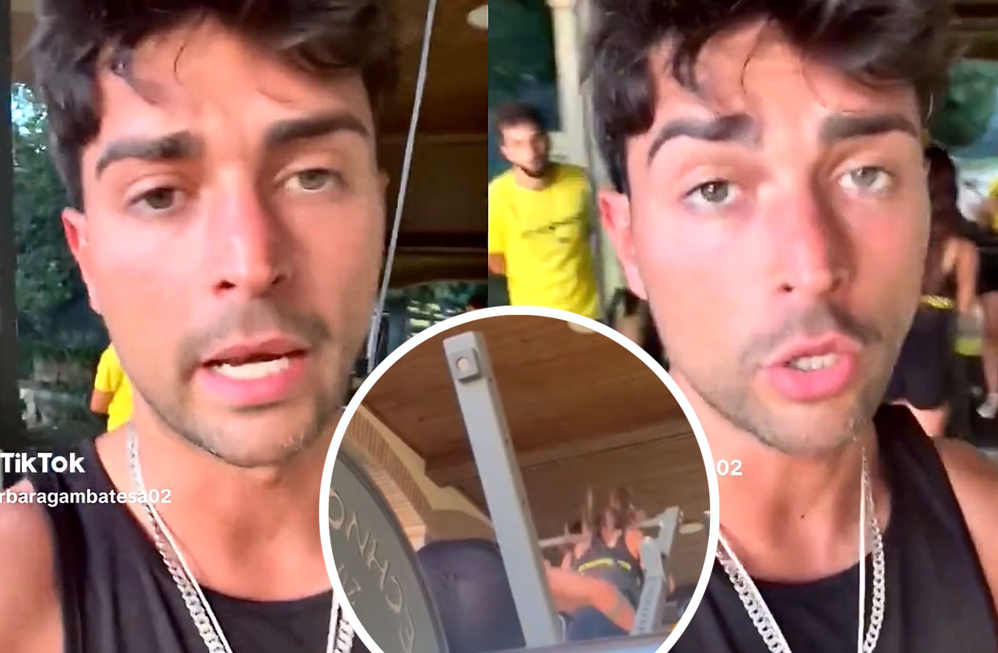 Davide Donadei fa cadere un attrezzo in testa ad una influencer, tragedia sfiorata in palestra: il video